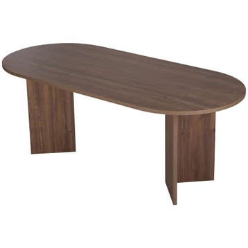 Evila Modern Dining Table, Venezia Walnut, 200 X 90 X 75 Cm, Nieuw, Minder dan 50 cm, Scandinavisch, 50 tot 100 cm