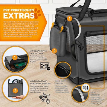 Reisbench hond - Draagtas hond - Transportbox - 102x69x69 -, Verzenden, Zo goed als nieuw