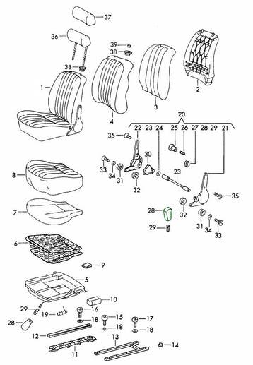 Stoelknop voor Recaro-stoel. Porsche 911 1965-73, Auto-onderdelen, Verzenden, Nieuw