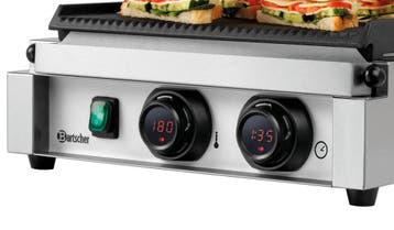 Bartscher Paninigrill MDI 1R | Geribbeld | Grillplaten Gieti, Ophalen of Verzenden, Nieuw in verpakking