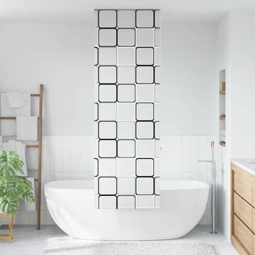 vidaXL Doucherolgordijn 70x240 cm stofbreedte 66 cm, Verzenden, Nieuw