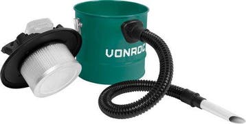 2dekans | VONROC Accu aszuiger VPower 20V – 12L reservoir –, Ophalen of Verzenden, Zo goed als nieuw