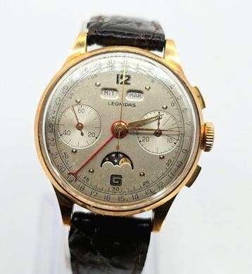 Leonidas -18K Gold Komplikation - Triplekalender + Mondphase, Nieuw