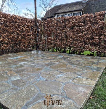 Flagstones Camel Beige, Nieuw, Ophalen of Verzenden, Terrastegels, Natuursteen