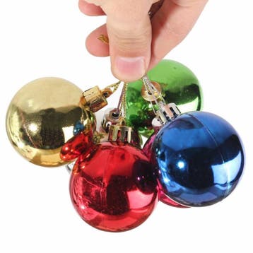 Christmas Gifts Kerstballen Set - Kunststof - Ø6 cm - Mul.., Ophalen of Verzenden, Nieuw