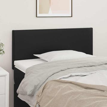 Zwart Hoofdbord 90cm | Luxe Look | 51% Korting, Overige materialen, Verstelbaar, 90 cm, Eenpersoons