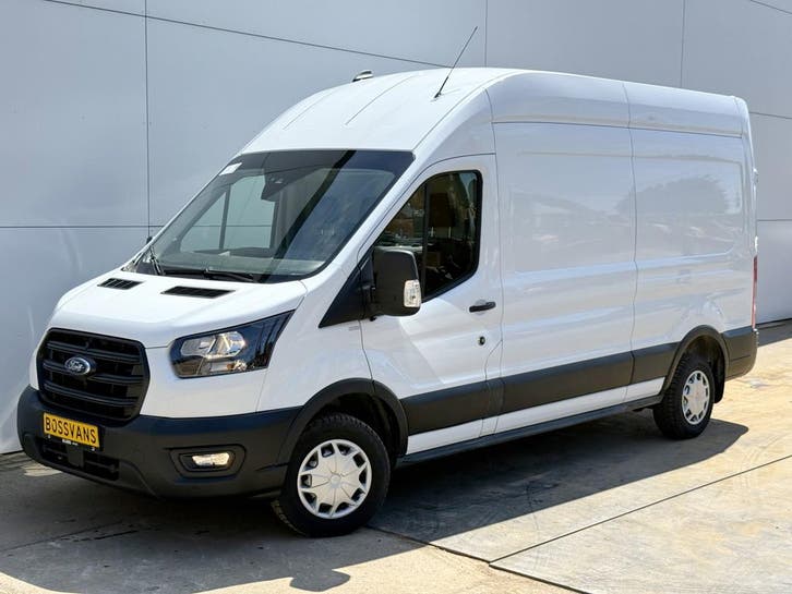 Ford Transit 2.0 TDCI 130PK, Auto's, Bestelauto's, Lease, Zwart, Handgeschakeld, Diesel, Wit, Gebruikt, Ford, Financial lease