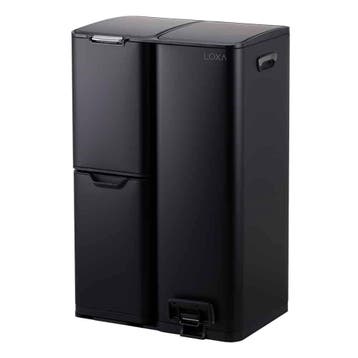 Prullenbak Cairo 60L – Design Prullenbak met 3 Vakken, Huis en Inrichting, Woonaccessoires | Prullenbakken, Verzenden, Nieuw