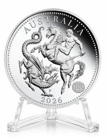 Australië. 1 Dollar 2026 – Sovereign – 7.777 g Silver Proof