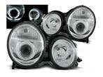 Angel Eyes koplampen Chrome geschikt voor Mercedes W210, Auto-onderdelen, Verzenden, Nieuw, Mercedes-Benz