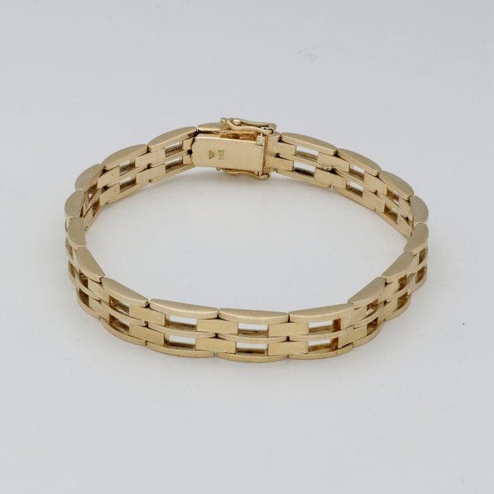 Armband - 14 karaat Geel goud, Sieraden, Tassen en Uiterlijk, Armbanden