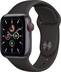 Apple Watch SE 40 mm kast van spacegrijs aluminium met zwart, Verzenden, Gebruikt