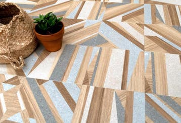Scandinavische tegels - geometrische grafische patroontegels, Doe-het-zelf en Verbouw, Tegels, Verzenden, Keramiek, Nieuw, 20 tot 40 cm