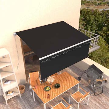 vidaXL Luifel handmatig uittrekbaar met rolgordijn 3x2,5 m, Verzenden, Nieuw