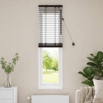 vidaXL Venetiaanse jaloezie Donkerbruin 40 x 130 cm 35 mm, Verzenden, Nieuw, Bruin