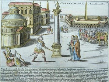 Italië - Rome, War Column, Carmentalis Gate; Giacomo Lauro -, Nieuw