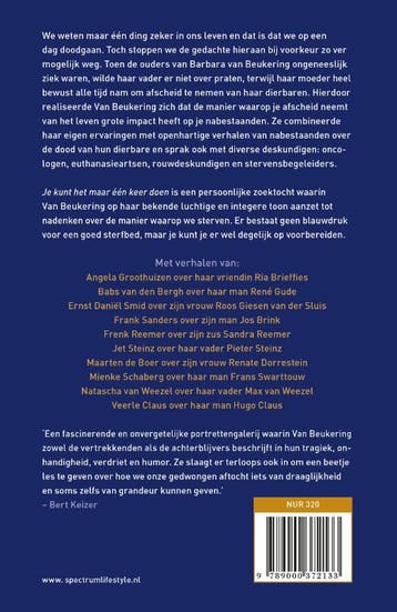 Je kunt het maar één keer doen 9789000372133, Verzenden, Gelezen, Barbara van Beukering