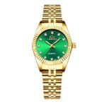Gouden Luxe Horloge voor Dames - Waterdicht Stras Horloge, Verzenden, Nieuw, CHENXI