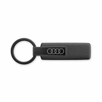 Audi sleutelhanger RVS zwart, Ophalen of Verzenden, Nieuw
