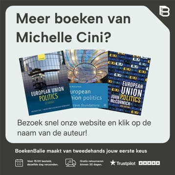 European Union Politics - Michelle Cini 9781137453389, Verzenden, Zo goed als nieuw, Michelle Cini
