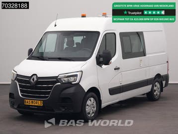 Renault Master 135PK Dubbel Cabine L2H2 Trekhaak LED Airco C, Stof, Gebruikt, Euro 6, Renault