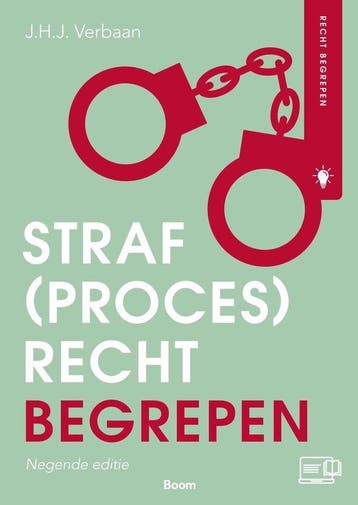 9789462120532 Recht begrepen - Straf(proces)recht begrepen, Verzenden, Zo goed als nieuw, J.H.J. Verbaan