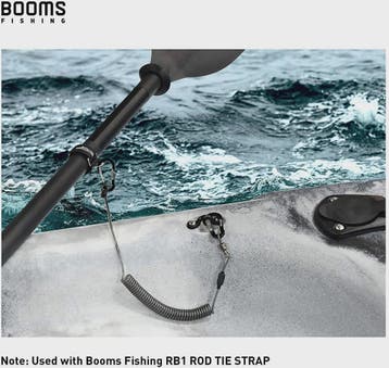 Booms Fishing T02RB1 Hengel Lanyard - 2M Elastisch, Heavy Du, Verzenden, Nieuw