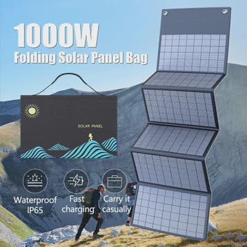 1000W Opvouwbaar Zonnepaneel met USB+DC Output - Draagbare O, Verzenden, Nieuw