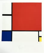 Piet Mondrian (1872-1944) - Composition II en rouge, bleu et, Antiek en Kunst