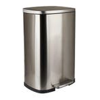 Pedaalemmer - zilver - 50 liter, Verzenden, Nieuw