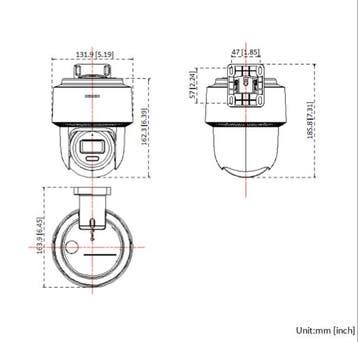 Hikvision DS-2DE2C400MWG-E, 4MP Mini Pan Tilt, Ophalen of Verzenden, Nieuw