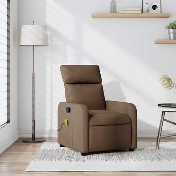 Verstelbare Fauteuil - Stof Bruin | Tweedekansje | OP=OP, Huis en Inrichting, Fauteuils, 75 tot 100 cm, Ophalen of Verzenden, Zo goed als nieuw
