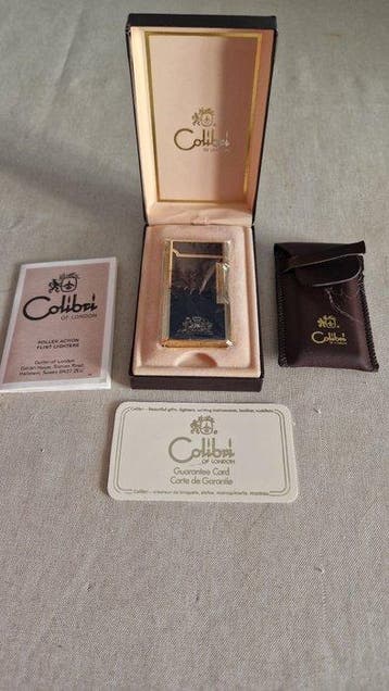 Colibri - Zakaansteker - Verguld, Emaille, Leder, Nieuw