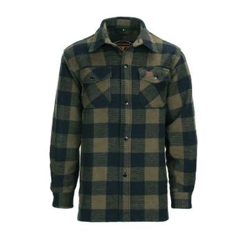 Houthakkers hemd dik zwart / olive (Overhemden, Kleding), Ophalen of Verzenden, Nieuw