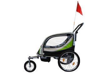 Fietskar Buggy Lime Groen | 2-Zits | OP=OP, Opvouwbaar, Nieuw, 20 tot 40 kg, Ophalen of Verzenden
