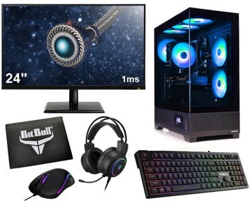 AMD Ryzen 7 5700G 8-Core Game PC SET met Temperatuur Disp..., Computers en Software, Desktop Pc's, Ophalen of Verzenden, Nieuw