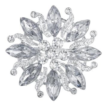 Fako Bijoux - Broche - Ster Bloem Met Strass Alysha -, Verzenden, Nieuw