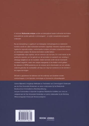 Multivariate analyse / Studieboeken Criminologie &, Verzenden, Gelezen, J.J.F. Commandeur