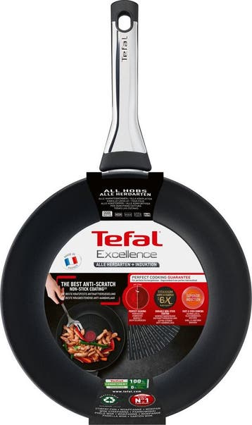 Tefal Excellence Wokpan - Thermo-Signal™ - Titanium, Verzenden, Nieuw