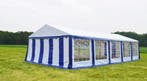 Classic Plus Partytent PVC 6x12x2 mtr in Wit-Blauw, Verzenden, Nieuw, 2 meter of meer, Partytent