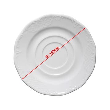 GGM Gastro | (12 stuks) CLASSICO - Cappuccinoschotel - Ø |, Huis en Inrichting, Keuken | Servies, Verzenden, Nieuw, Kop(pen) en/of Schotel(s)
