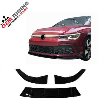 Frontspoiler geschikt voor GOLF 8 GTI/GTD/GTE/R-Line | 20-24, Nieuw, Ophalen of Verzenden, Bumper, Volkswagen