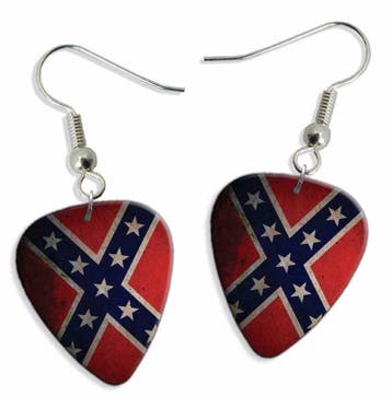 Plectrum ketting of sleutelhanger van Confederate rebel vlag, Verzamelen, Ophalen of Verzenden, Nieuw
