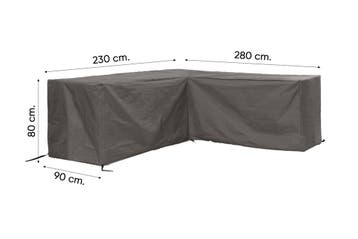 Outdoor Covers l-vormige loungesethoes 230x280x80x90 cm., Verzenden, Nieuw, Overige materialen