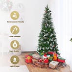 2dekans | Coast Besneeuwde Slim Kunstkerstboom Groen/Wit –, Diversen, Kerst, Ophalen of Verzenden, Zo goed als nieuw
