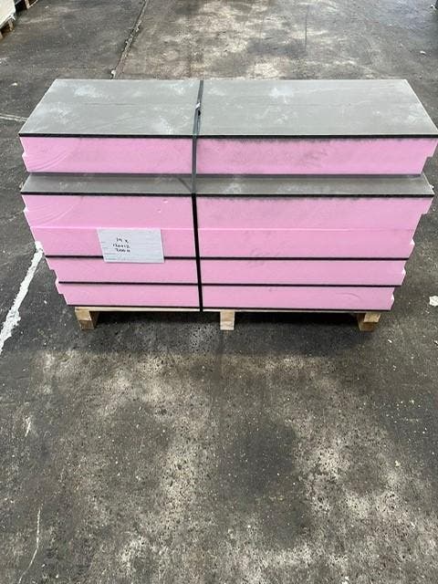 Kantplank | 12 mm antraciet | 120 mm XPS | 200×1250 mm, Doe-het-zelf en Verbouw, Isolatie en Afdichting, 12 cm of meer, Minder dan 5 m²