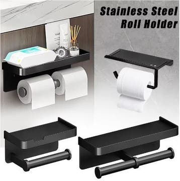 Toiletrolhouder met Plank – Wandmontage Badkamer, Verzenden, Nieuw