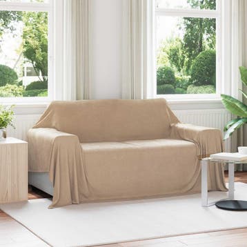vidaXL plaid Camel 280 x 210 cm 0.8 kg Fleece, Verzenden, Nieuw, Bruin