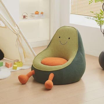 Schattige Avocado Kinderfauteuil - Zachte Zitzak voor Peuter, Huis en Inrichting, Verzenden, Nieuw