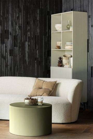 WOOOD Sanne Bijzettafel - MDF - Militair Groen - 40x60x60, Verzenden, Nieuw